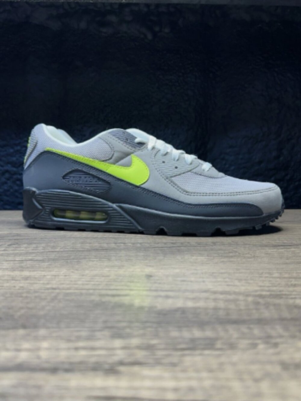 Nike Air Max 90 Neon Men's Grey Sneaker "MULTIPLE SIZE & FAST SHIP"